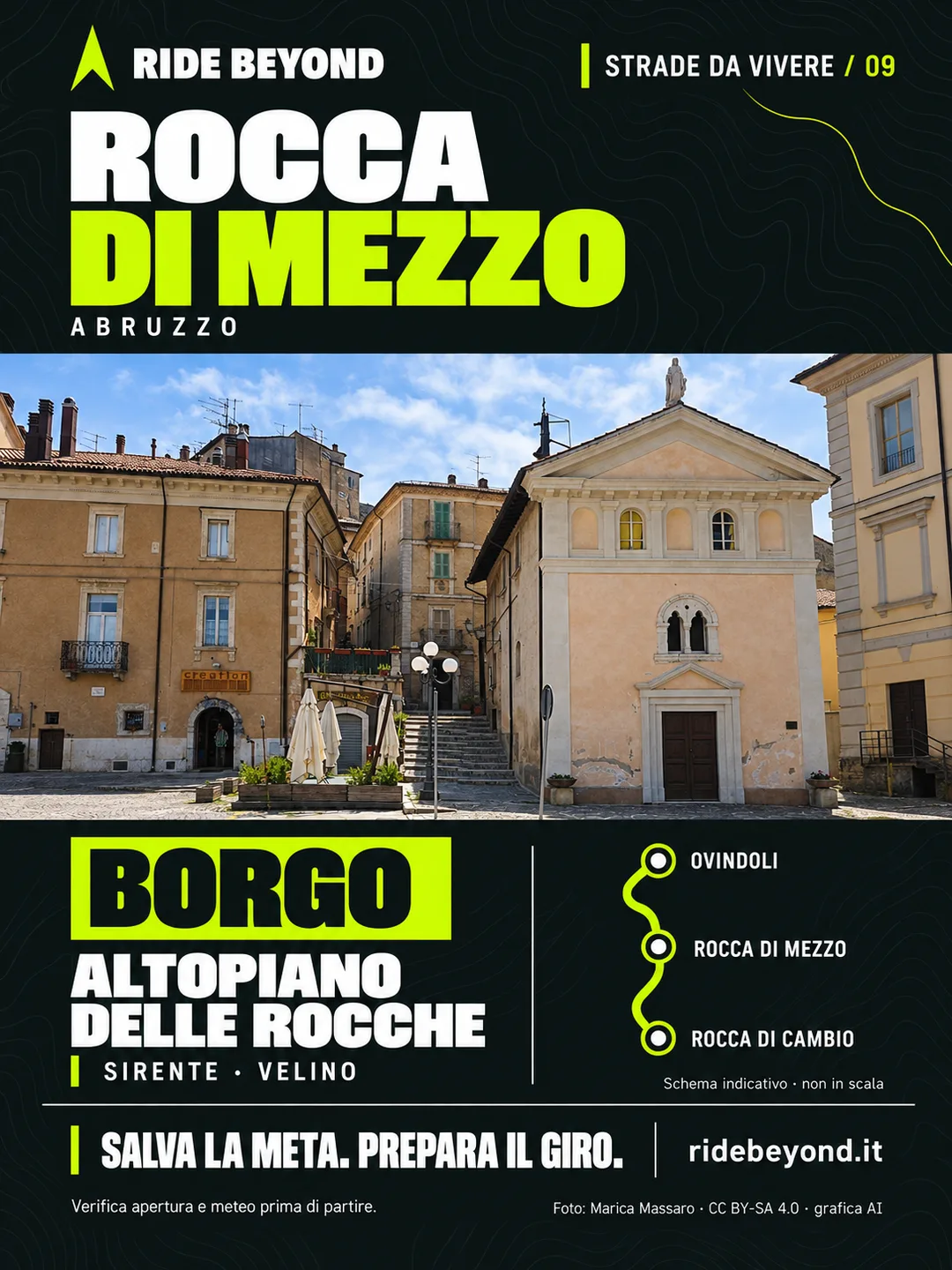 Grafica RIDE BEYOND · Rocca di Mezzo, Abruzzo