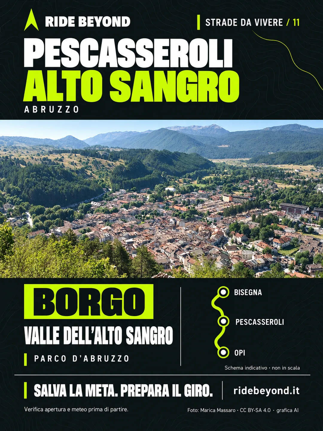 Grafica RIDE BEYOND · Pescasseroli, Abruzzo