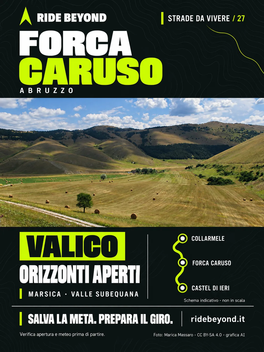 Grafica RIDE BEYOND · Forca Caruso, Abruzzo