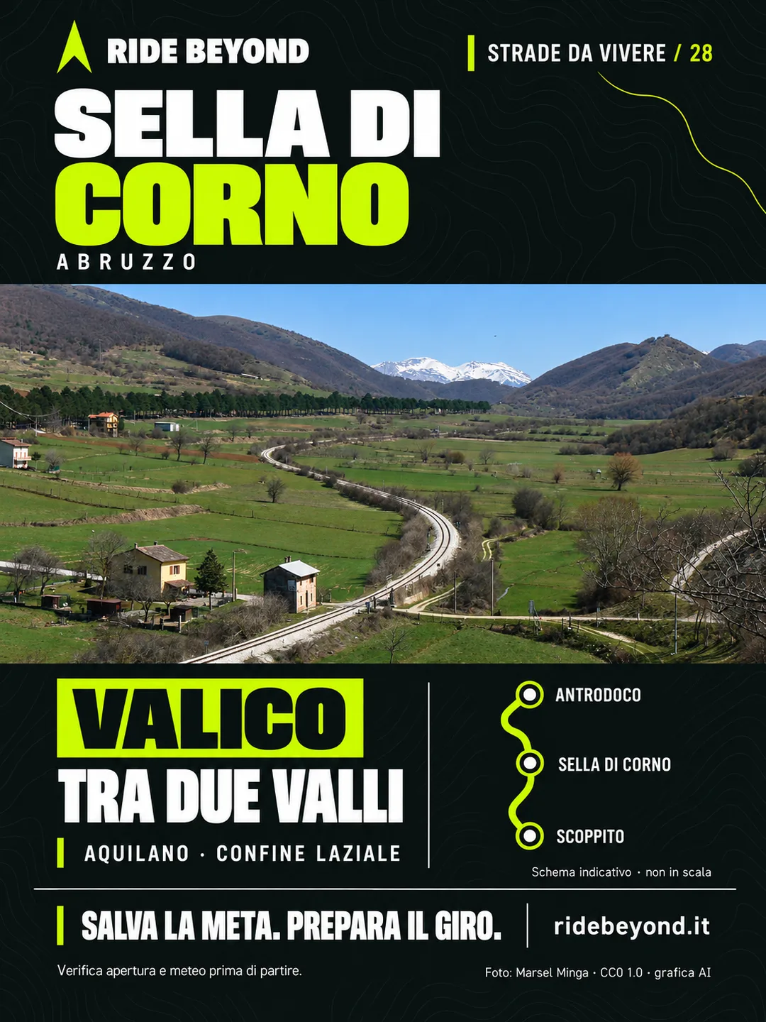 Grafica RIDE BEYOND · Sella di Corno, Abruzzo