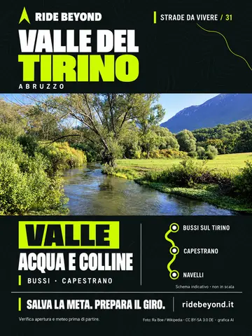 Grafica RIDE BEYOND · Valle del Tirino