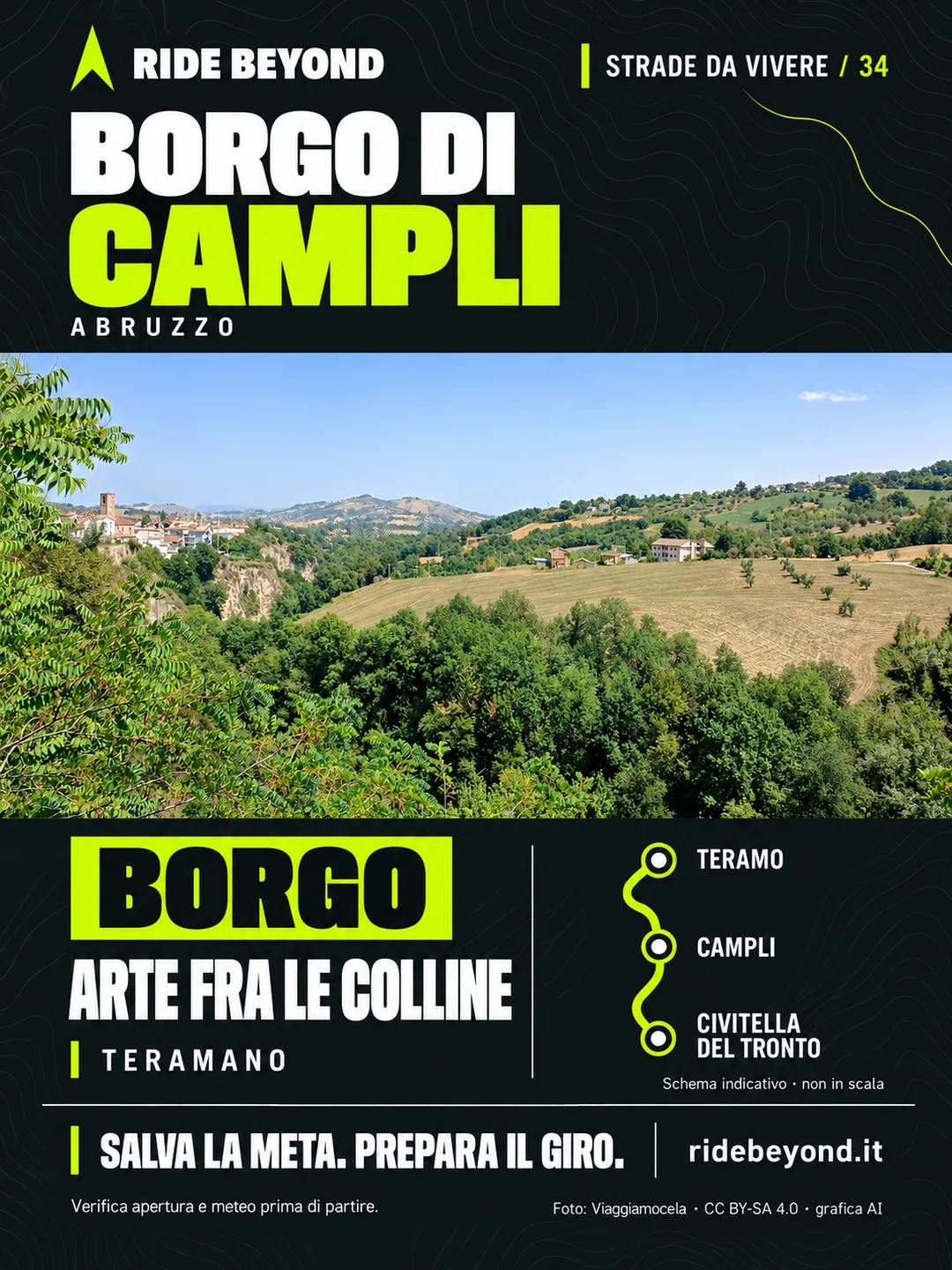 Grafica RIDE BEYOND · Campli, Abruzzo