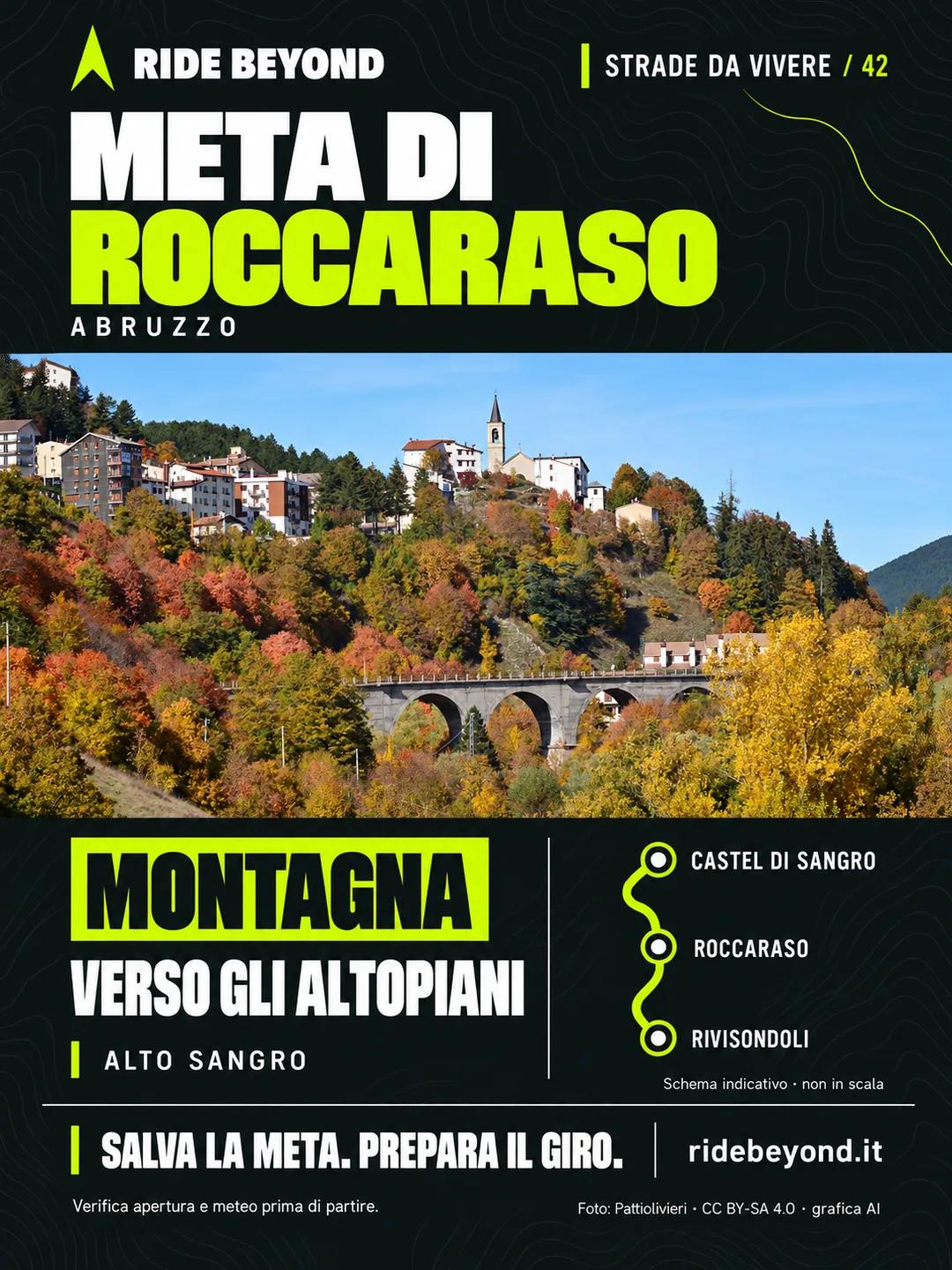 Grafica RIDE BEYOND · Roccaraso, Abruzzo