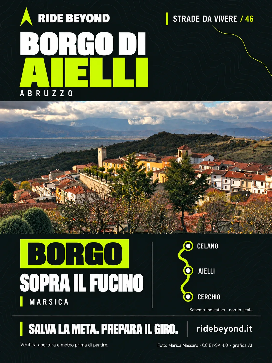 Grafica RIDE BEYOND · Aielli, Abruzzo