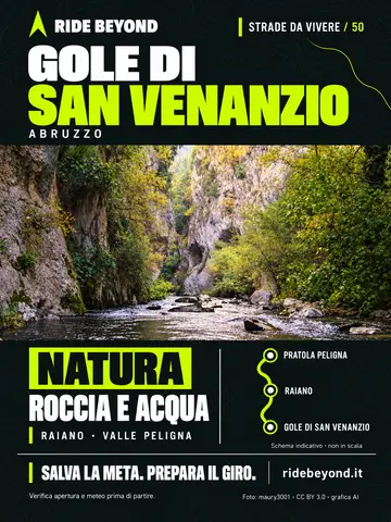 Grafica RIDE BEYOND · Gole di San Venanzio