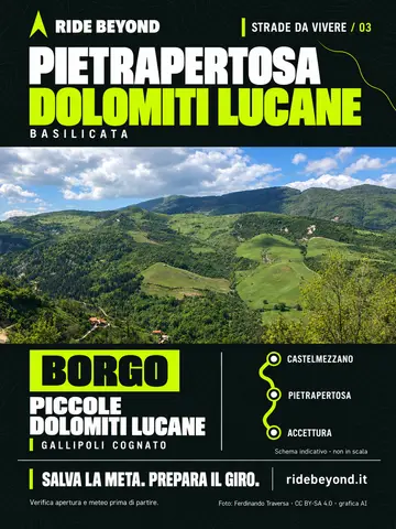 Grafica RIDE BEYOND · Pietrapertosa