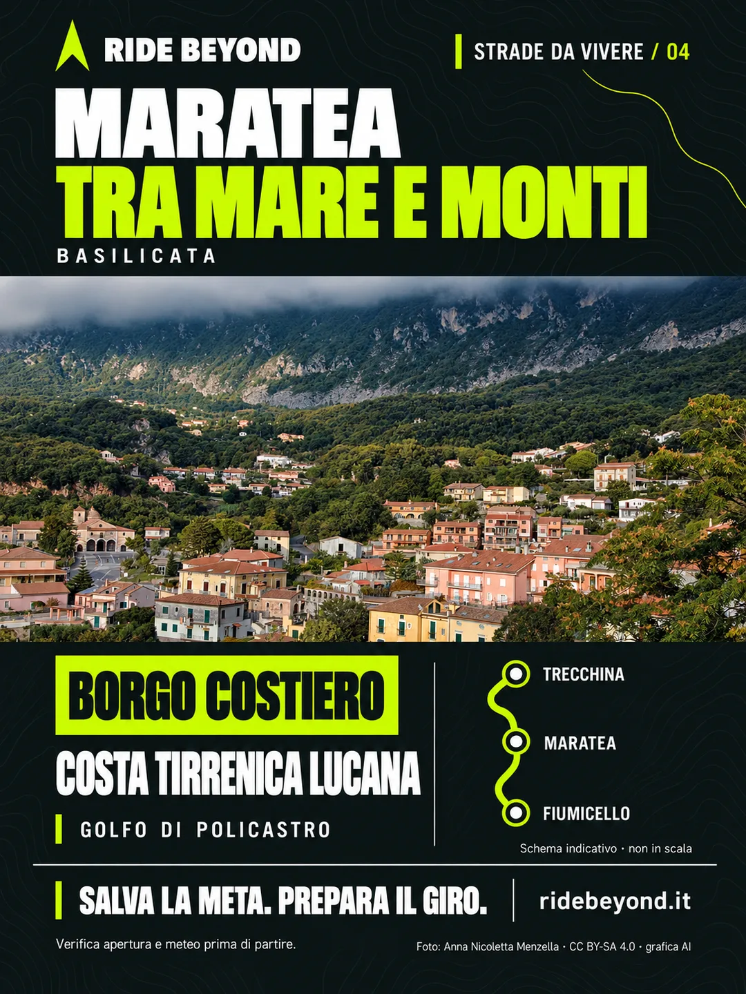Grafica RIDE BEYOND · Maratea, Basilicata