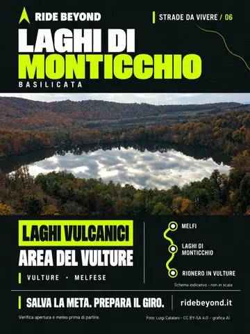 Grafica RIDE BEYOND · Laghi di Monticchio
