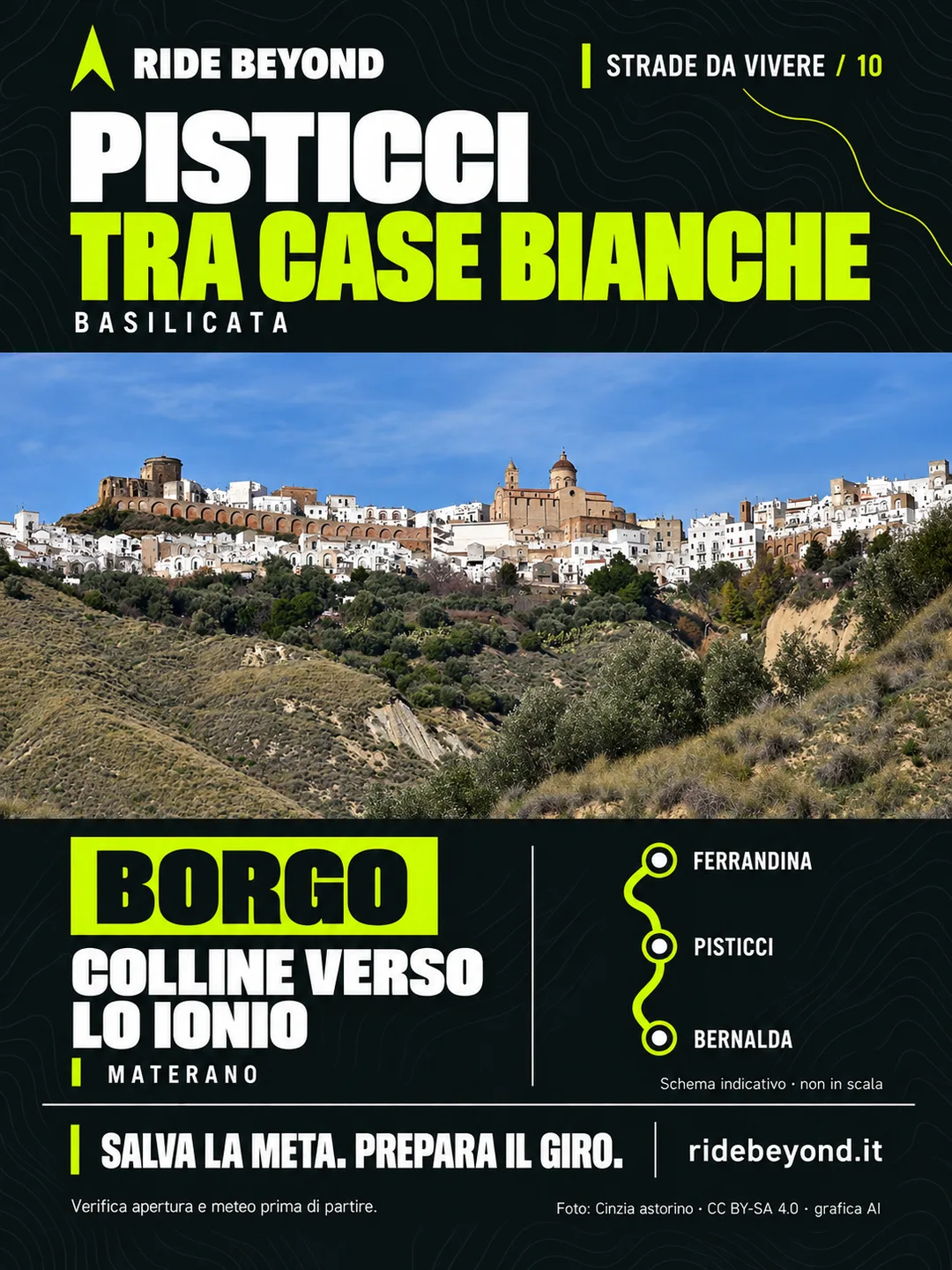 Grafica RIDE BEYOND · Pisticci, Basilicata