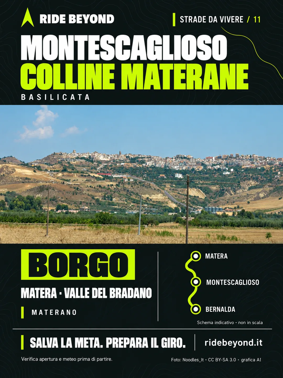 Grafica RIDE BEYOND · Montescaglioso, Basilicata