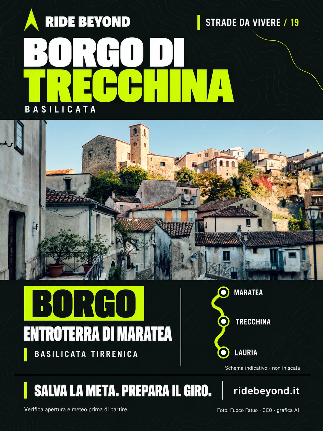 Grafica RIDE BEYOND · Trecchina, Basilicata