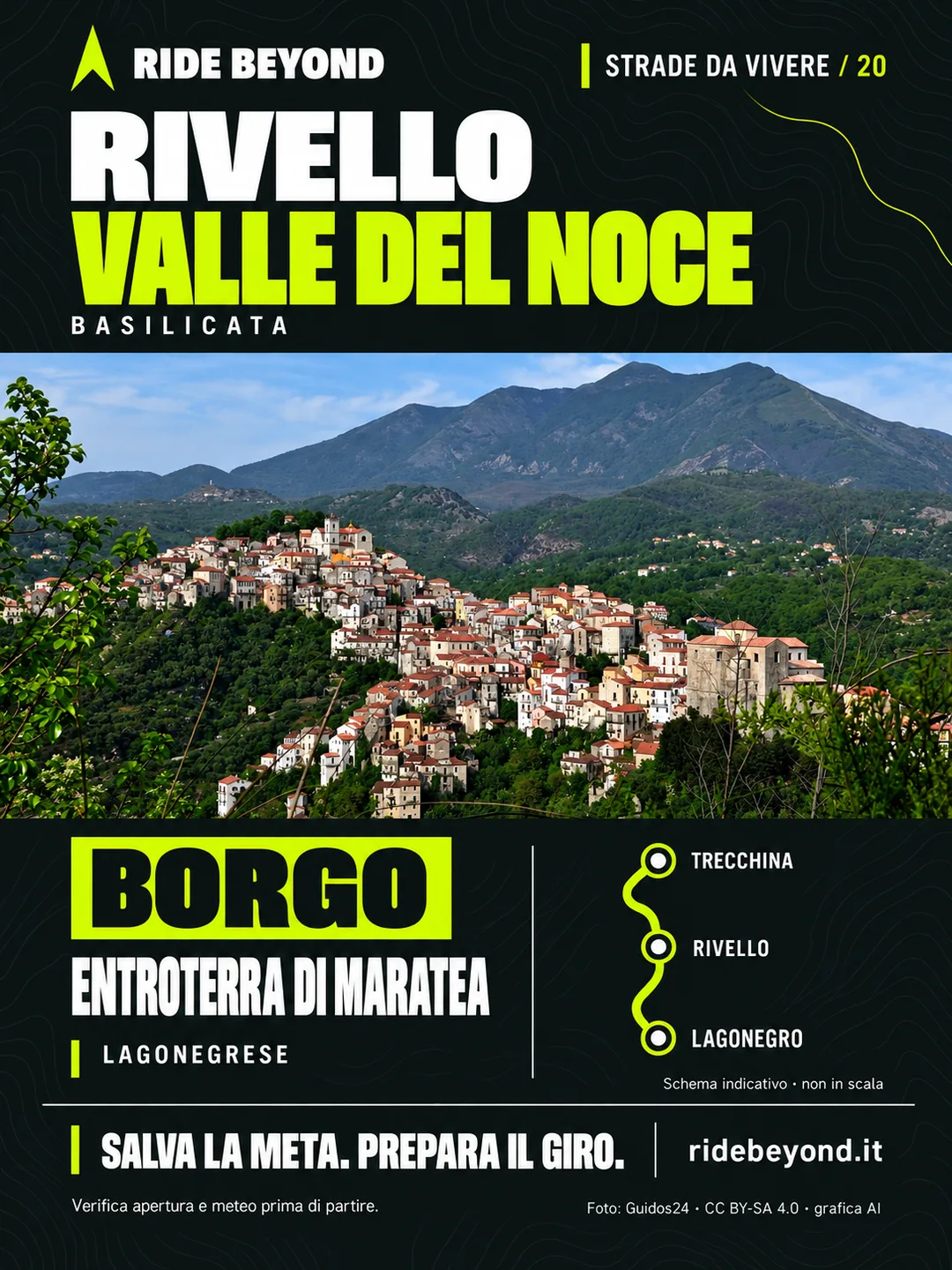 Grafica RIDE BEYOND · Rivello, Basilicata