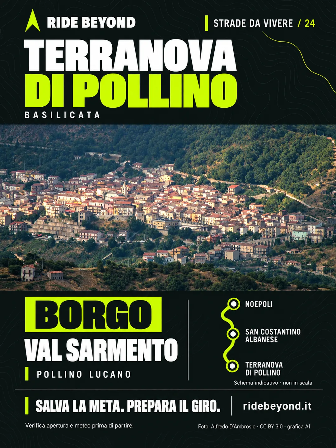 Grafica RIDE BEYOND · Terranova di Pollino, Basilicata