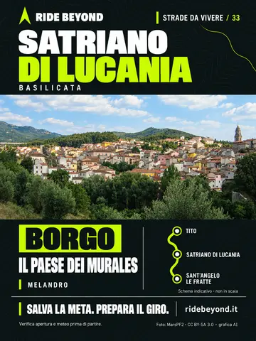 Grafica RIDE BEYOND · Satriano di Lucania