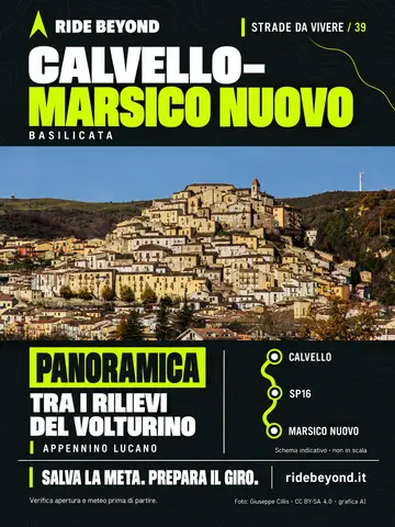 Grafica RIDE BEYOND · Da Calvello a Marsico Nuovo