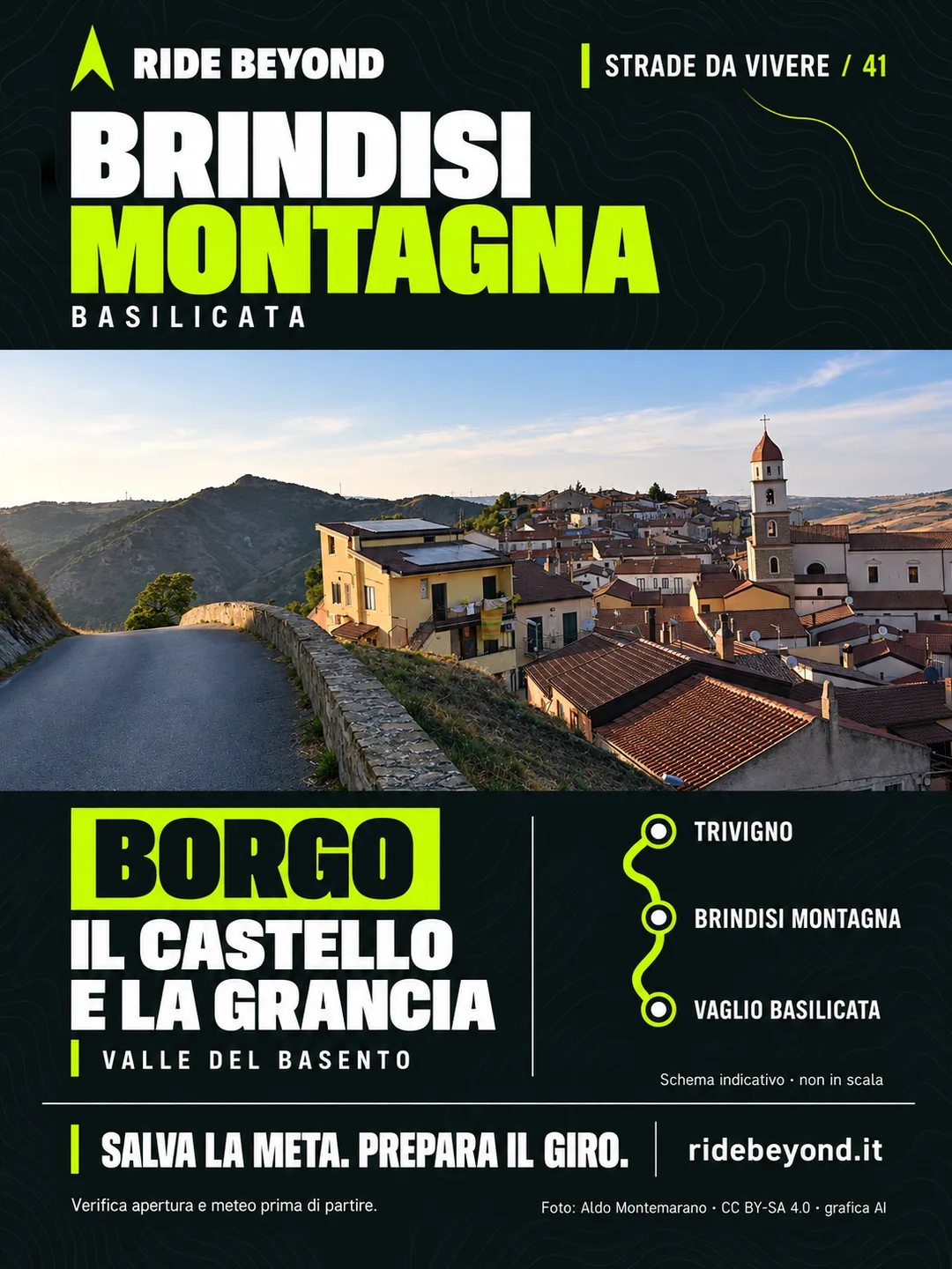 Grafica RIDE BEYOND · Brindisi Montagna, Basilicata