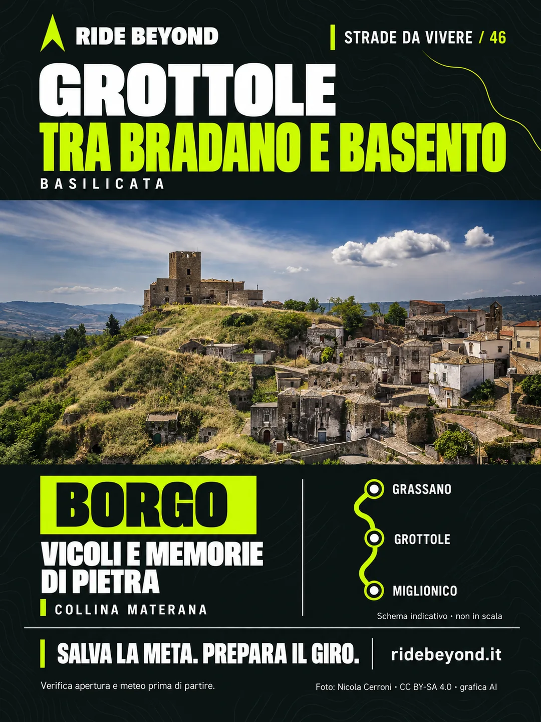 Grafica RIDE BEYOND · Grottole, Basilicata