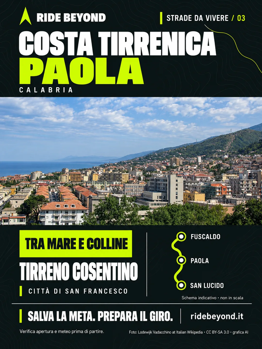 Grafica RIDE BEYOND · Paola, Calabria