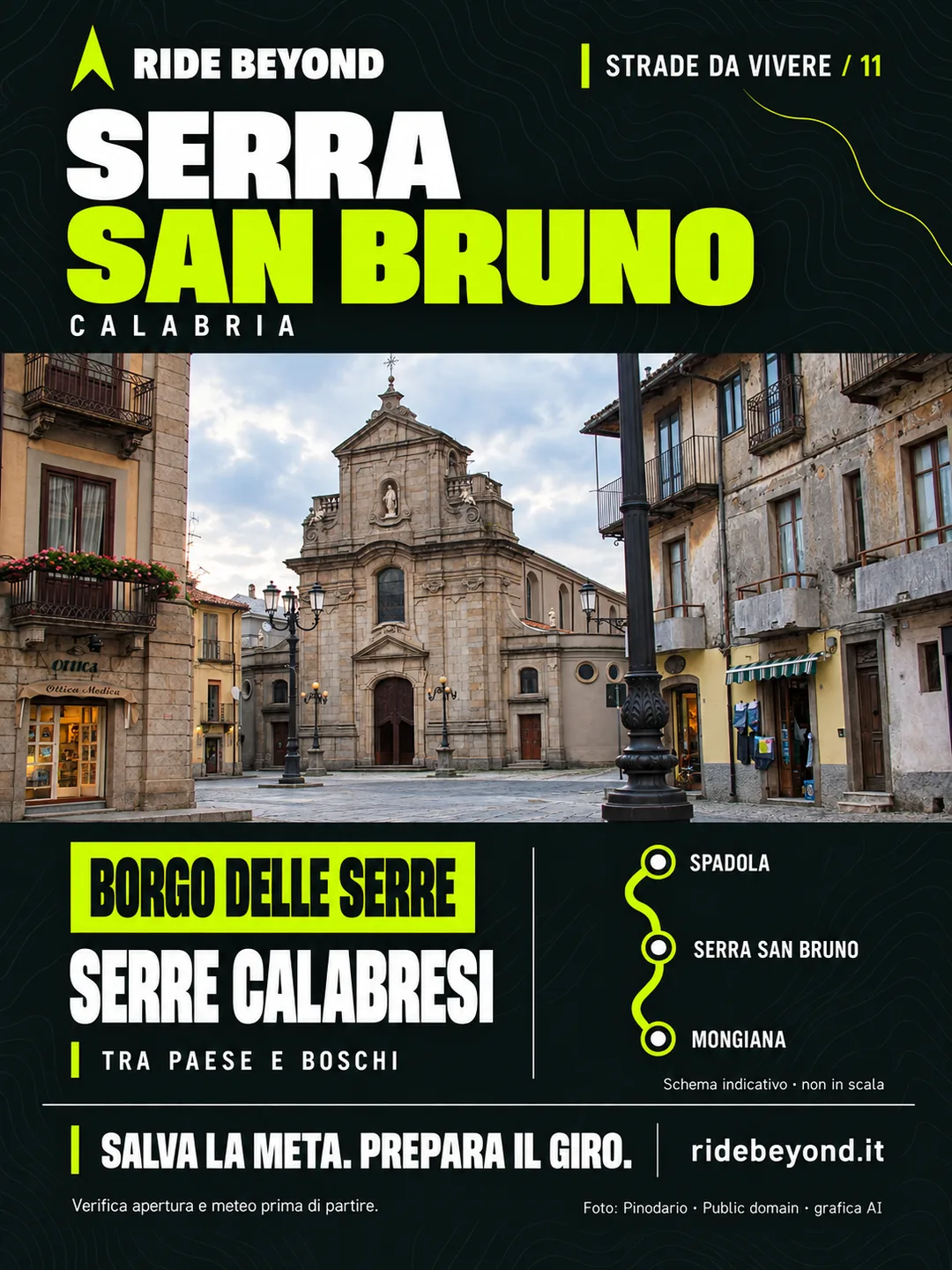Grafica RIDE BEYOND · Serra San Bruno, Calabria