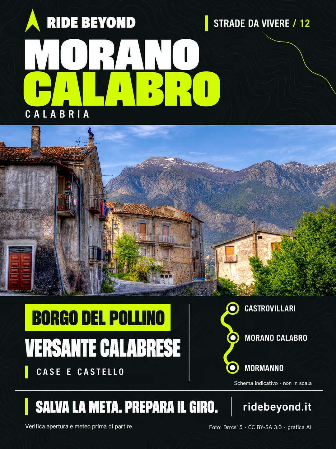 Grafica RIDE BEYOND · Morano Calabro, Calabria