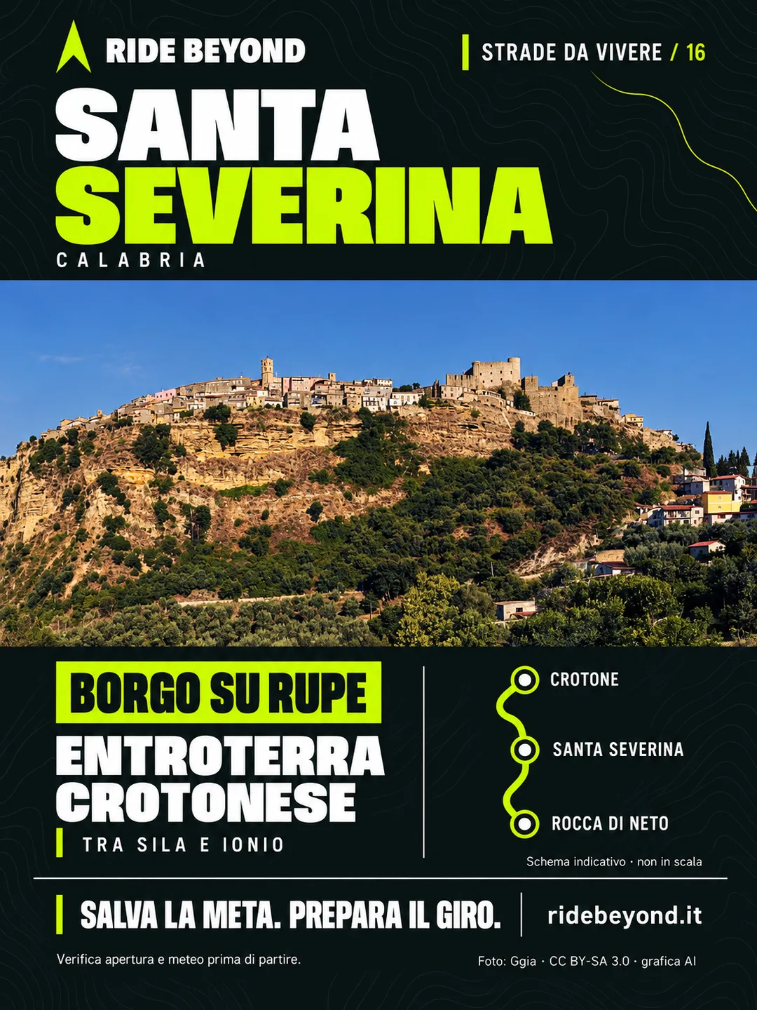 Grafica RIDE BEYOND · Santa Severina, Calabria