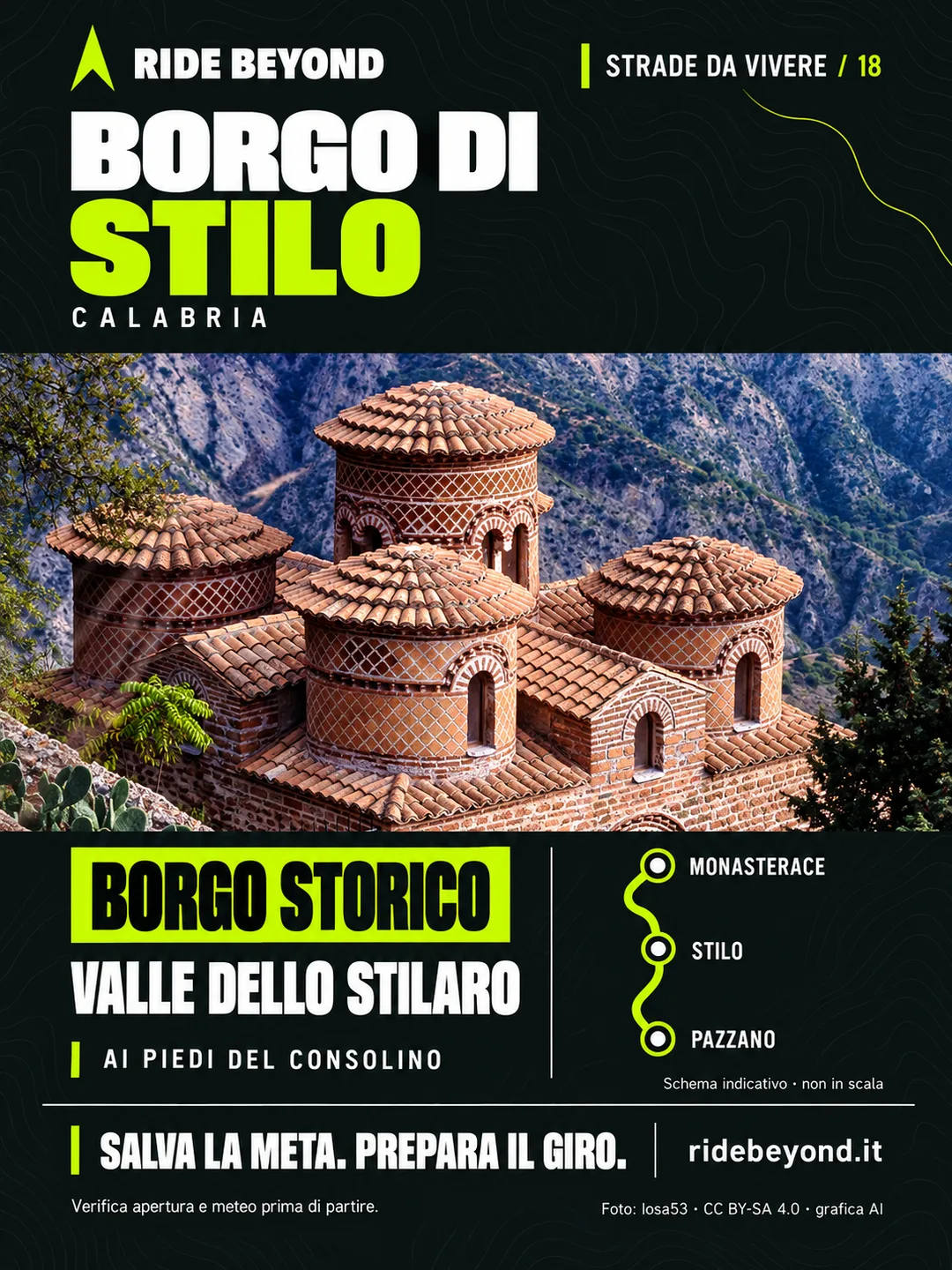 Grafica RIDE BEYOND · Stilo, Calabria