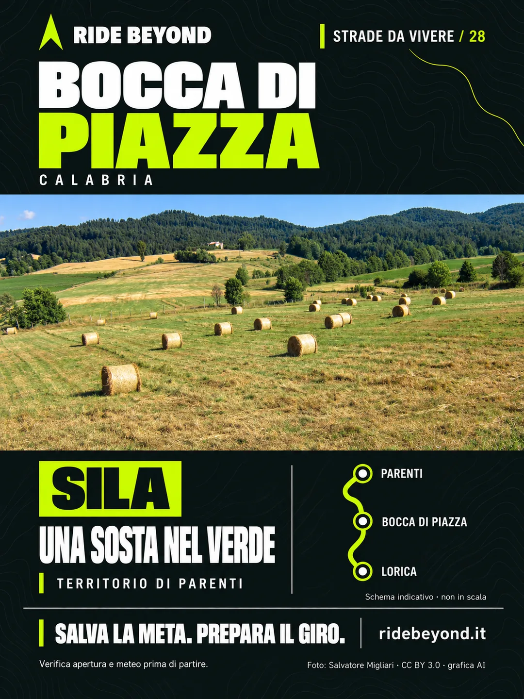 Grafica RIDE BEYOND · Bocca di Piazza, Calabria
