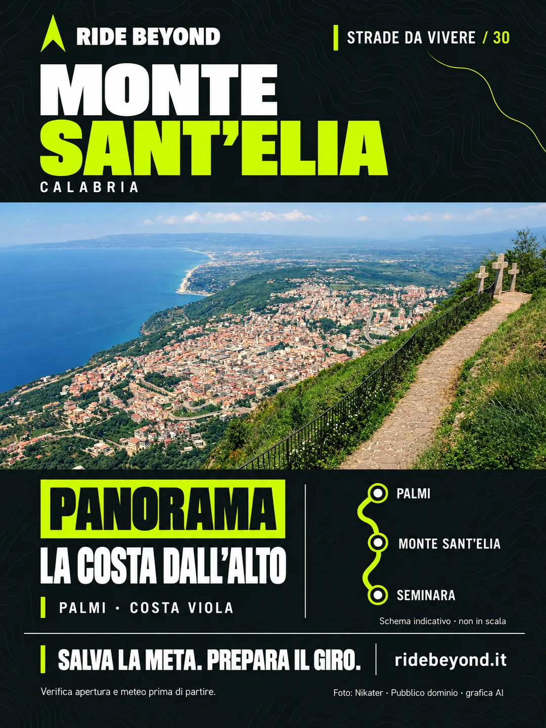 Grafica RIDE BEYOND · Monte Sant’Elia, Calabria
