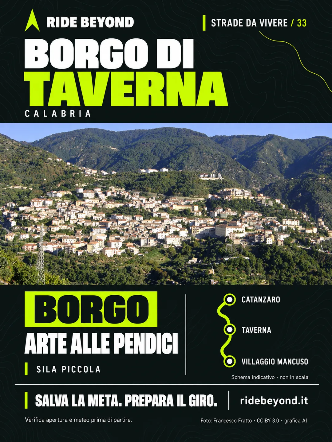 Grafica RIDE BEYOND · Taverna, Calabria