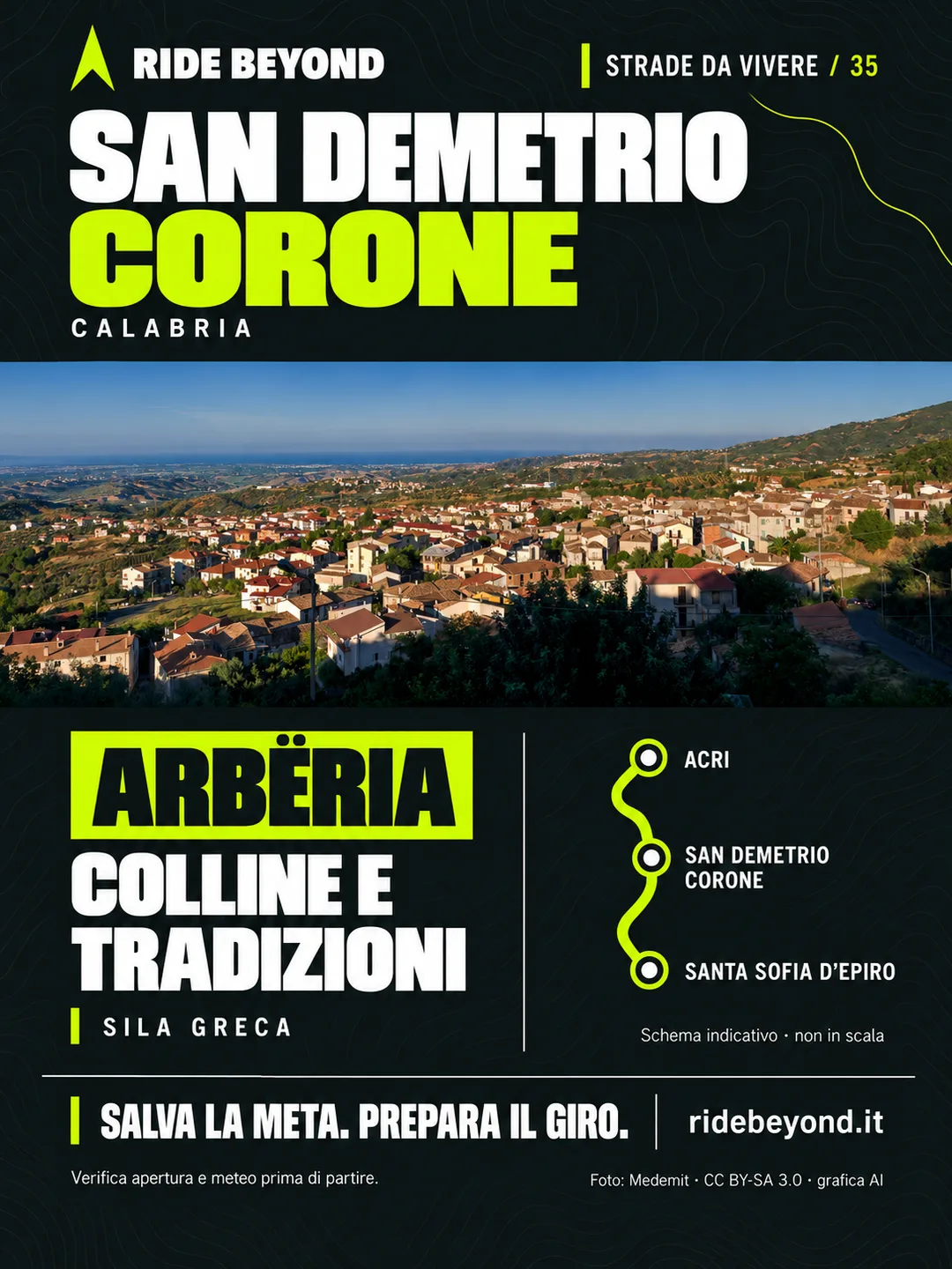 Grafica RIDE BEYOND · San Demetrio Corone, Calabria