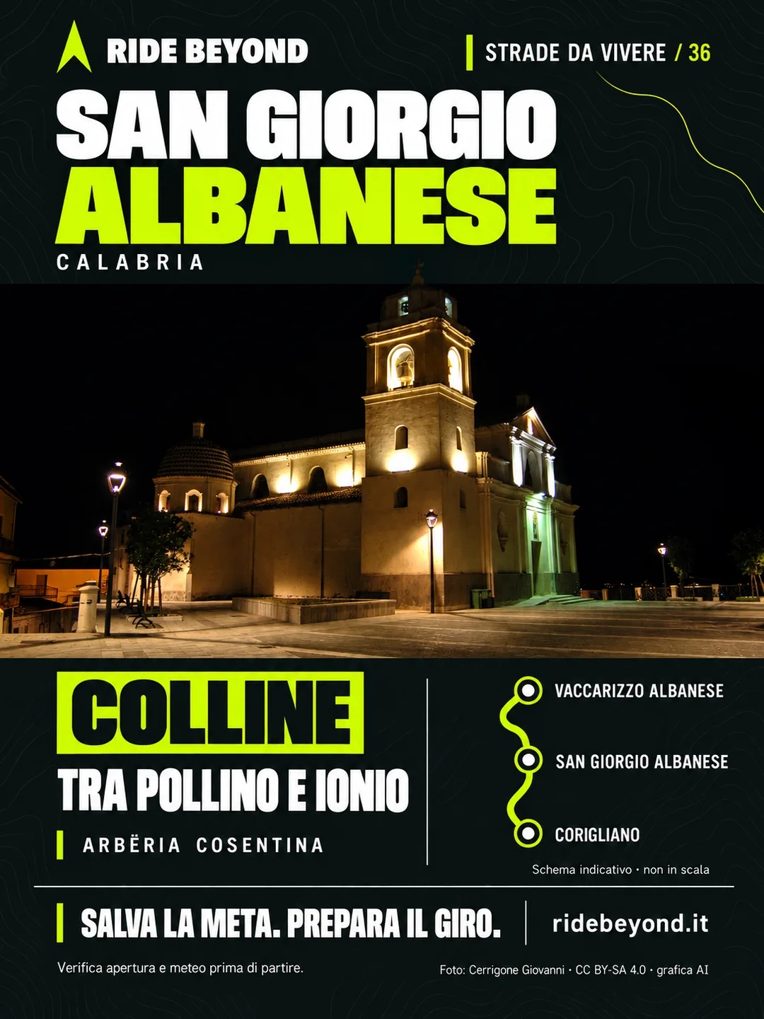 Grafica RIDE BEYOND · San Giorgio Albanese, Calabria