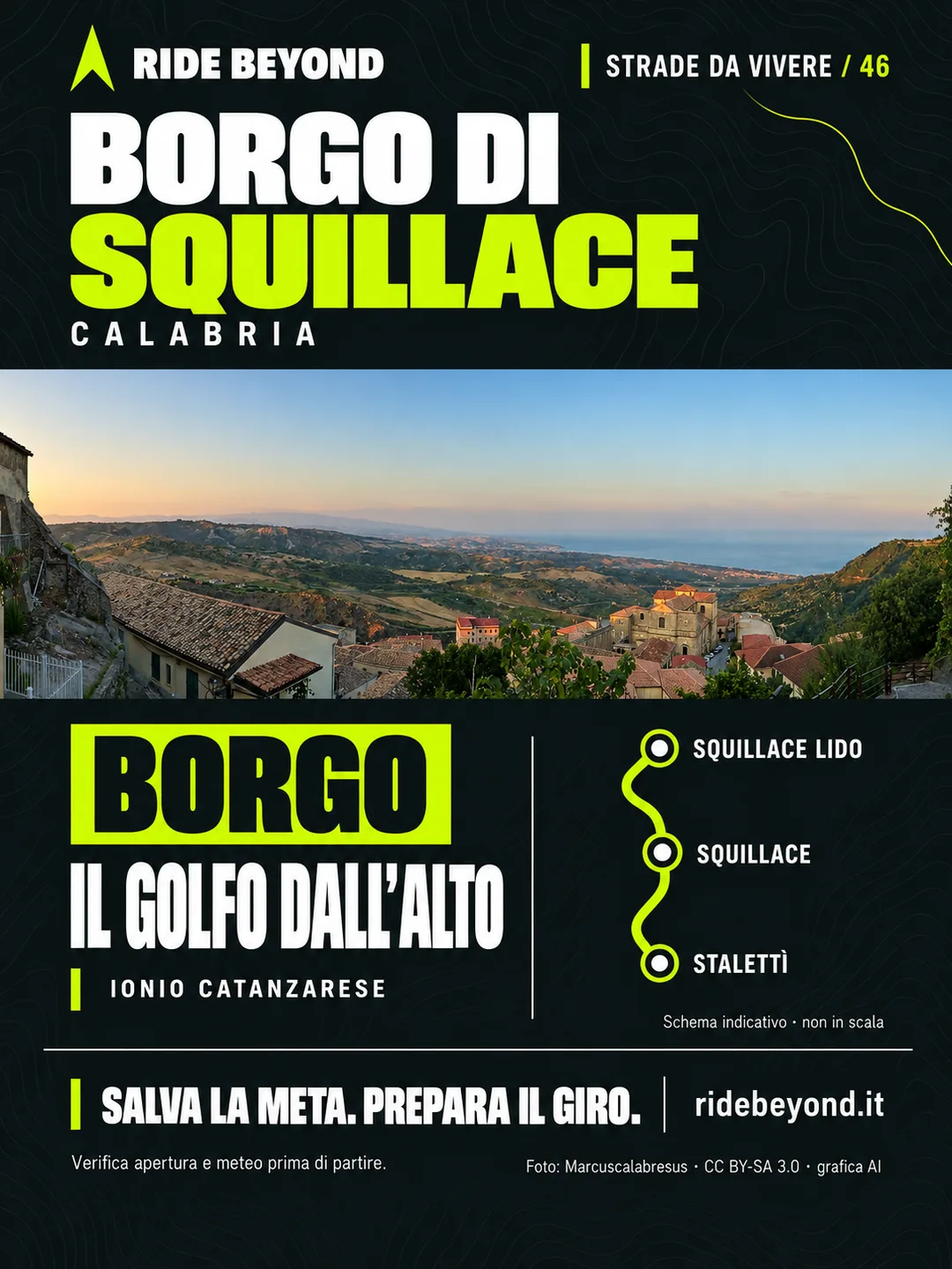 Grafica RIDE BEYOND · Squillace, Calabria