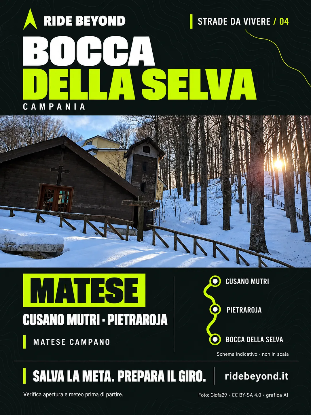 Grafica RIDE BEYOND · Bocca della Selva, Campania
