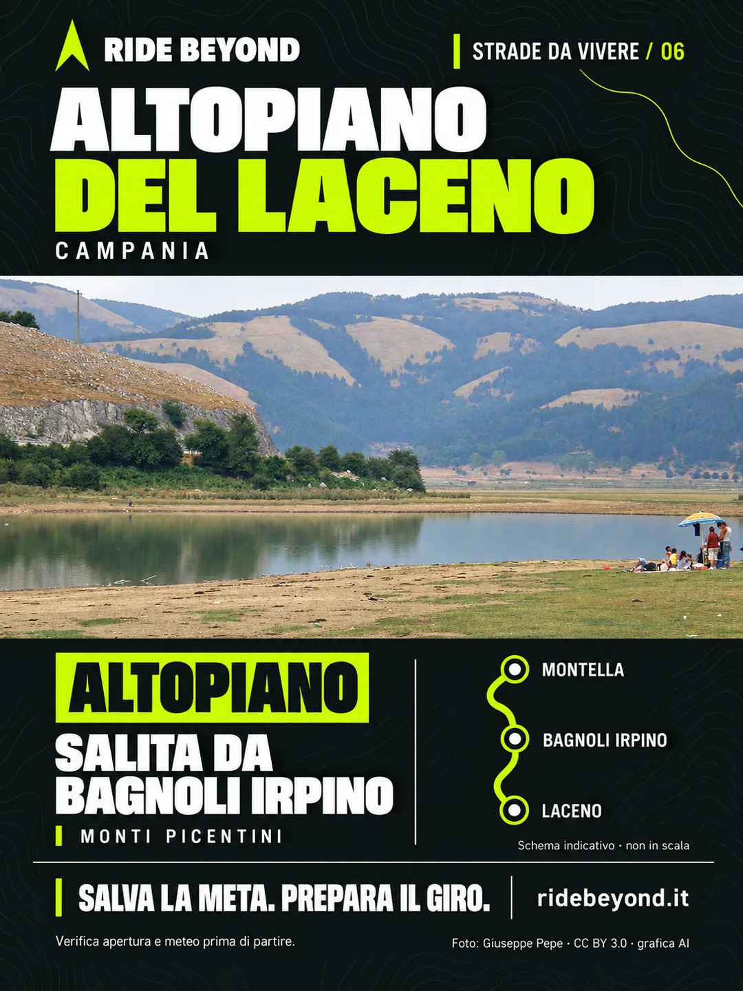 Grafica RIDE BEYOND · Altopiano del Laceno, Campania