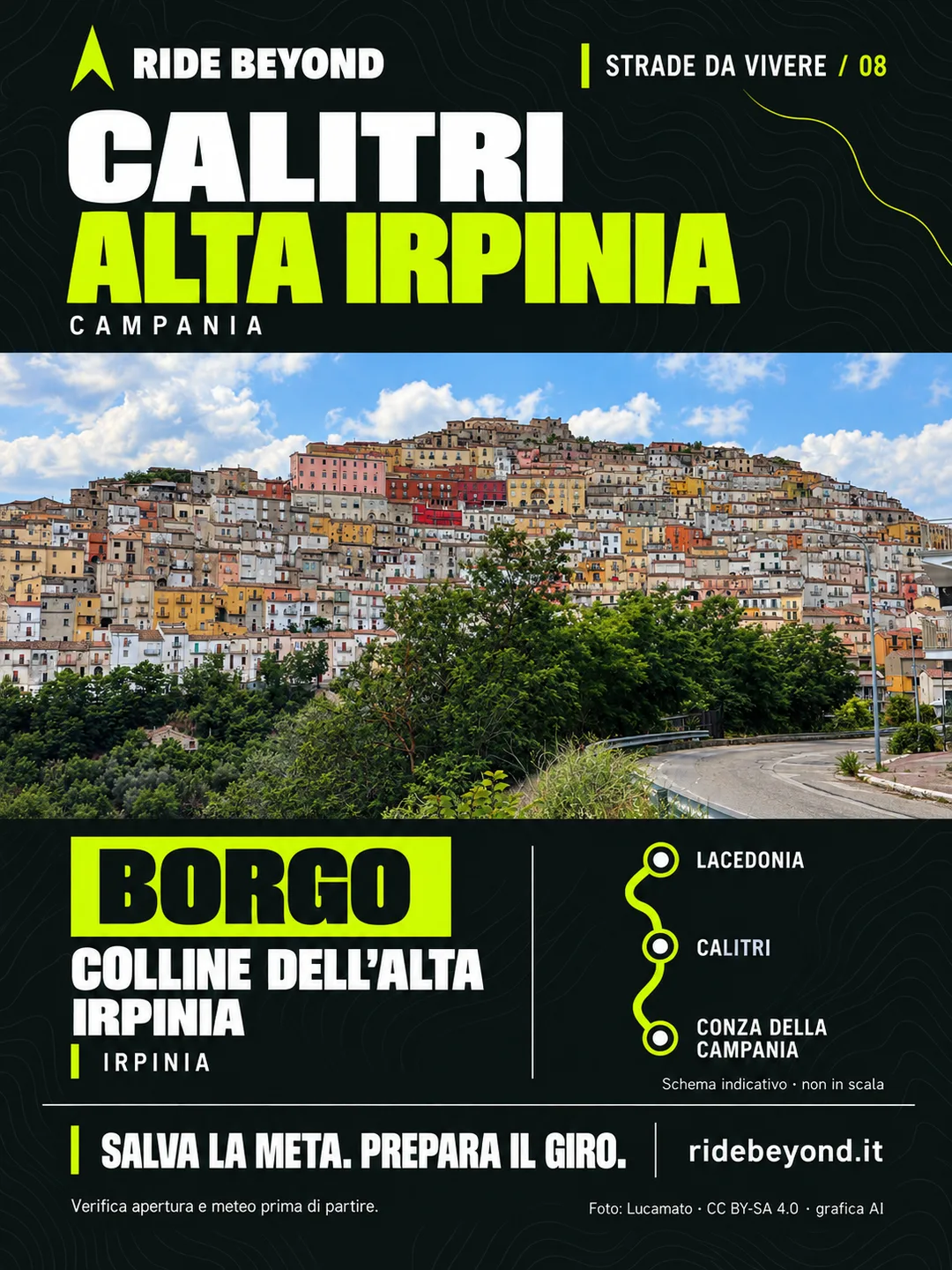 Grafica RIDE BEYOND · Calitri, Campania