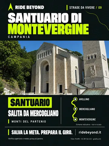 Grafica RIDE BEYOND · Santuario di Montevergine
