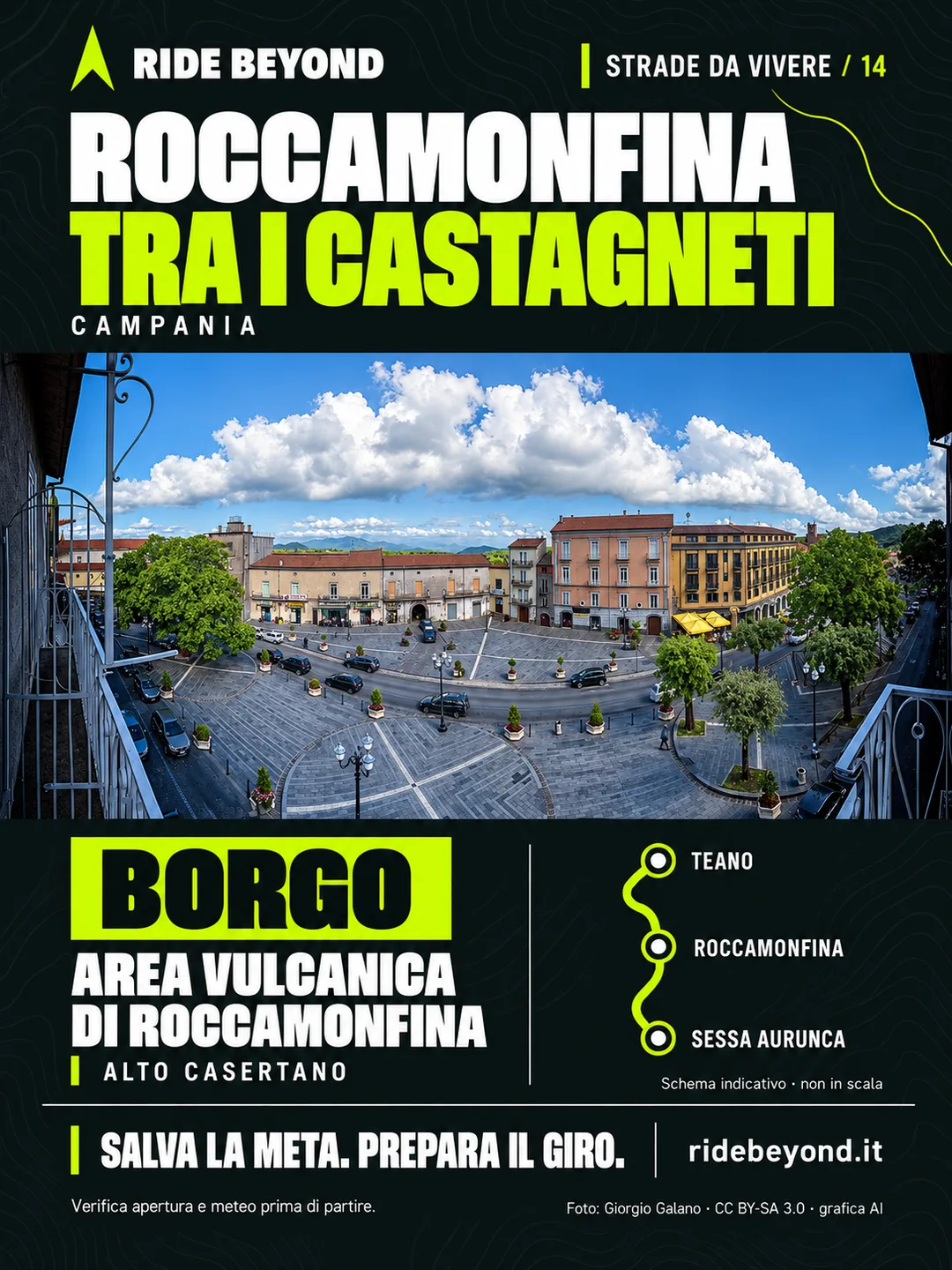 Grafica RIDE BEYOND · Roccamonfina, Campania