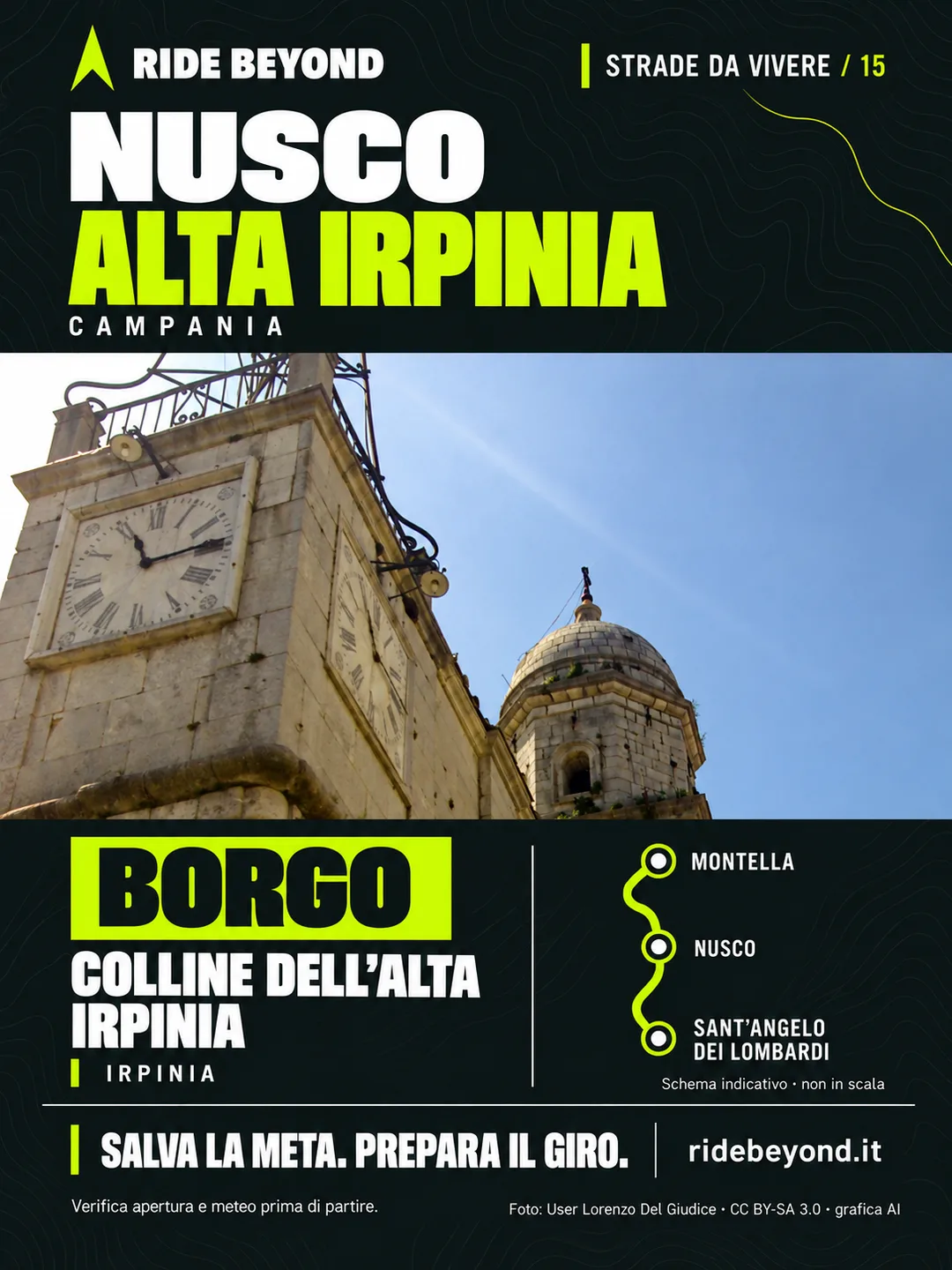 Grafica RIDE BEYOND · Nusco, Campania