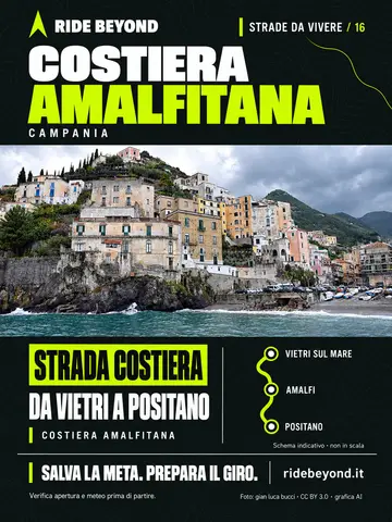 Grafica RIDE BEYOND · Costiera Amalfitana
