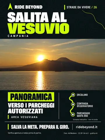 Grafica RIDE BEYOND · Salita al Vesuvio