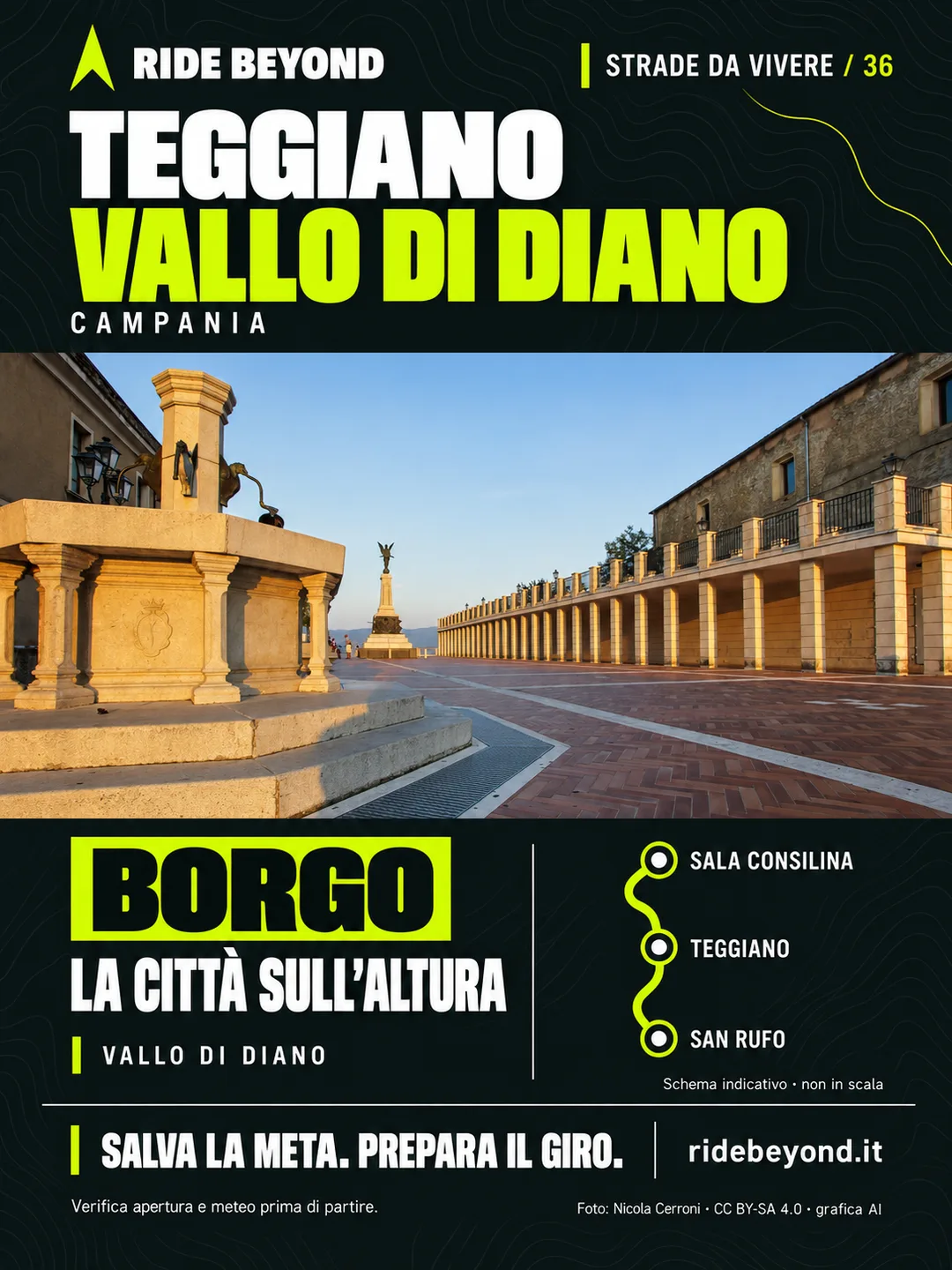 Grafica RIDE BEYOND · Teggiano, Campania