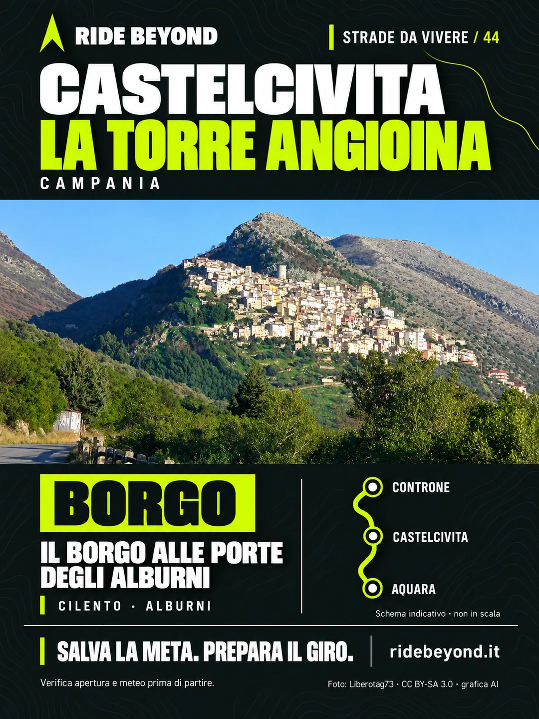 Grafica RIDE BEYOND · Castelcivita, Campania