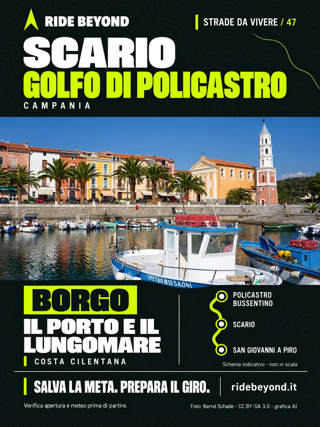 Grafica RIDE BEYOND · Scario, Campania