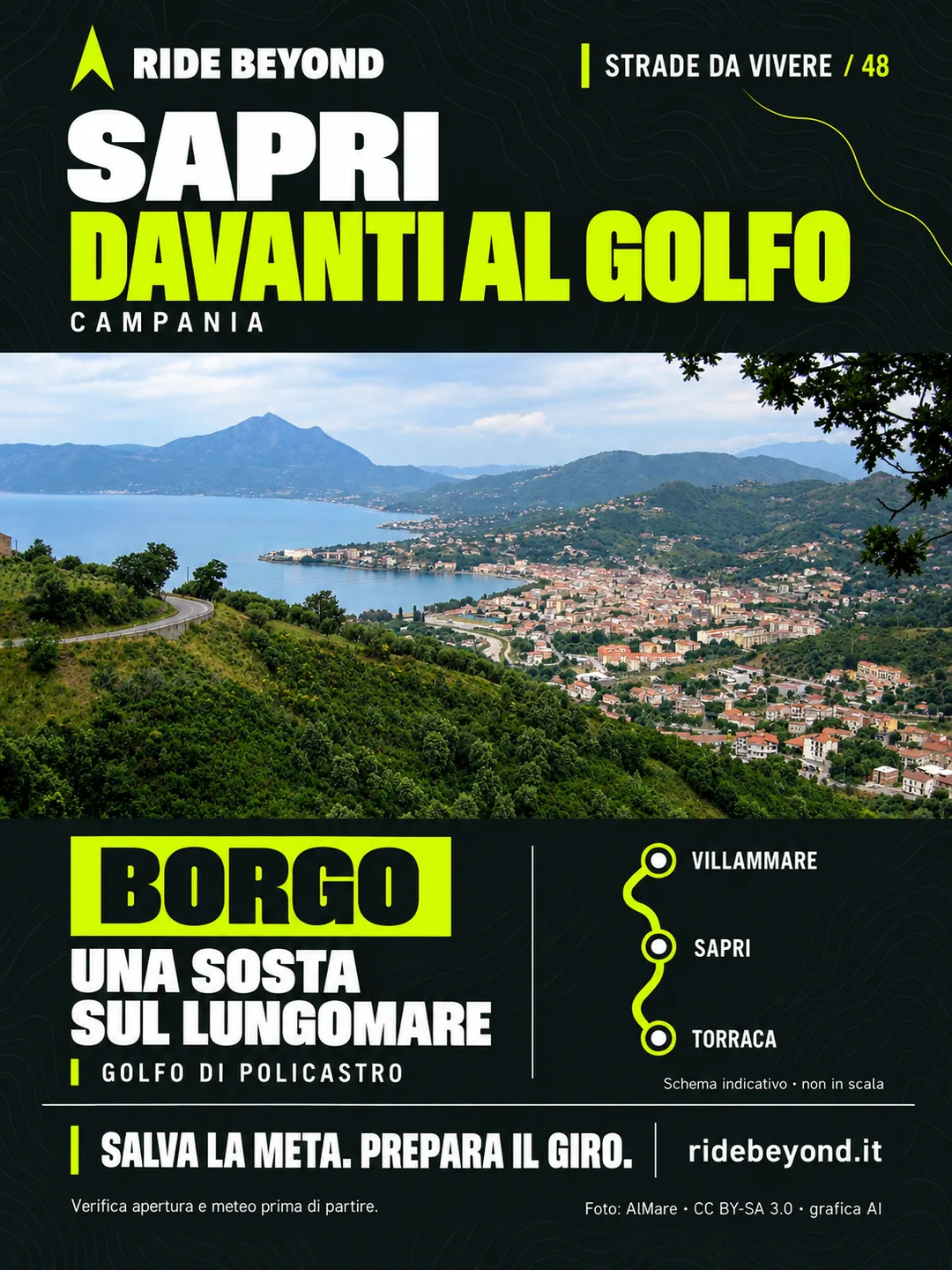 Grafica RIDE BEYOND · Sapri, Campania