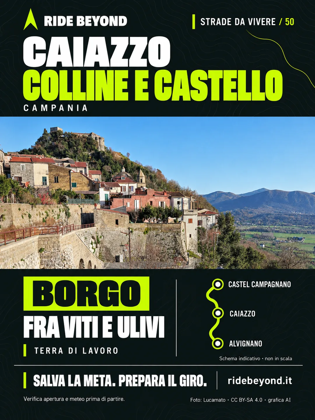 Grafica RIDE BEYOND · Caiazzo, Campania