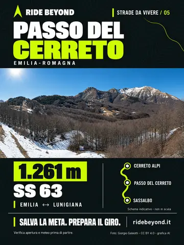 Grafica RIDE BEYOND · Passo del Cerreto