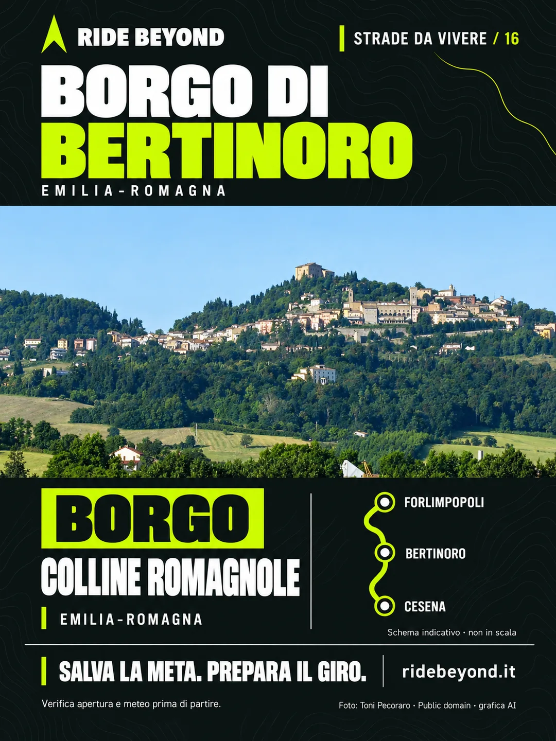 Grafica RIDE BEYOND · Bertinoro, Emilia-Romagna
