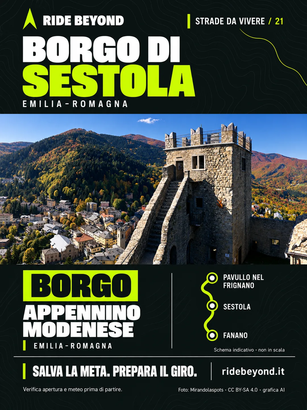 Grafica RIDE BEYOND · Sestola, Emilia-Romagna