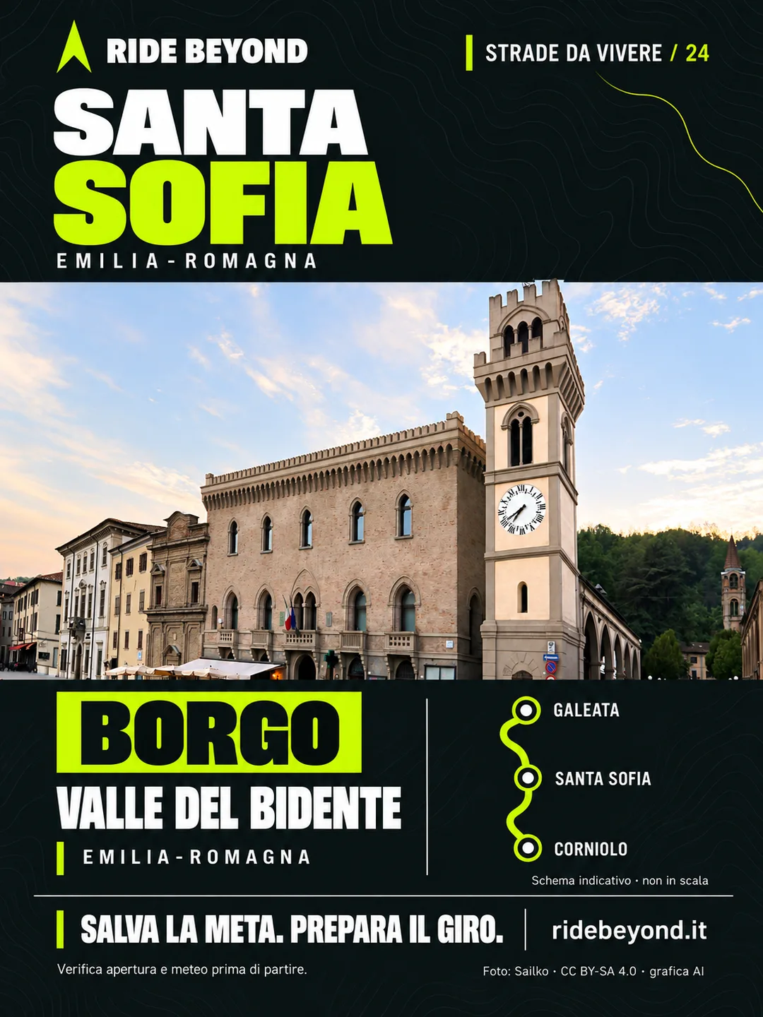 Grafica RIDE BEYOND · Santa Sofia, Emilia-Romagna