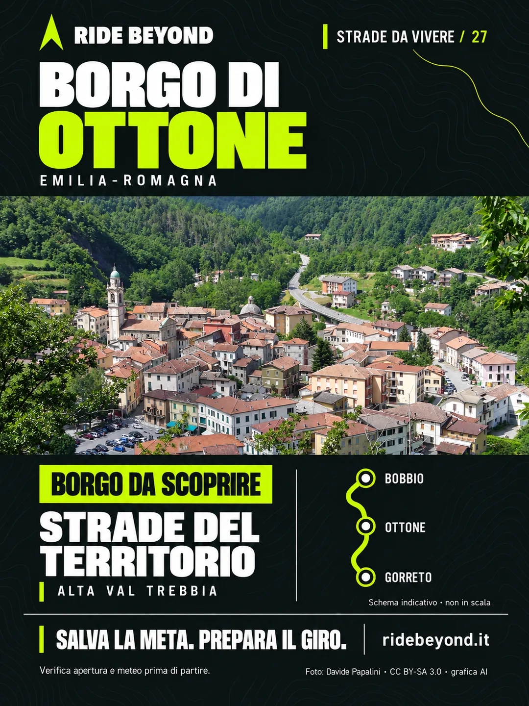 Grafica RIDE BEYOND · Ottone, Emilia-Romagna